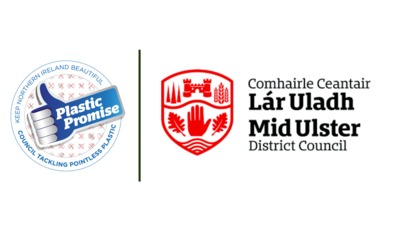 Plastic Promise and Mid Ulster District Council logos