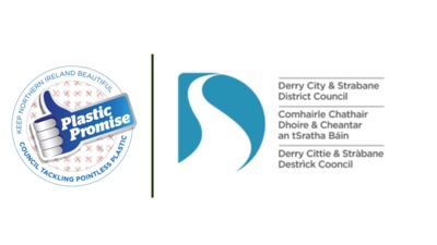 Plastic Promise and Derry and Strabane District Council logos