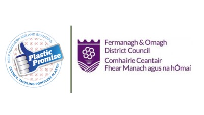 Plastic Promise and Fermanagh and Omagh District Council logos